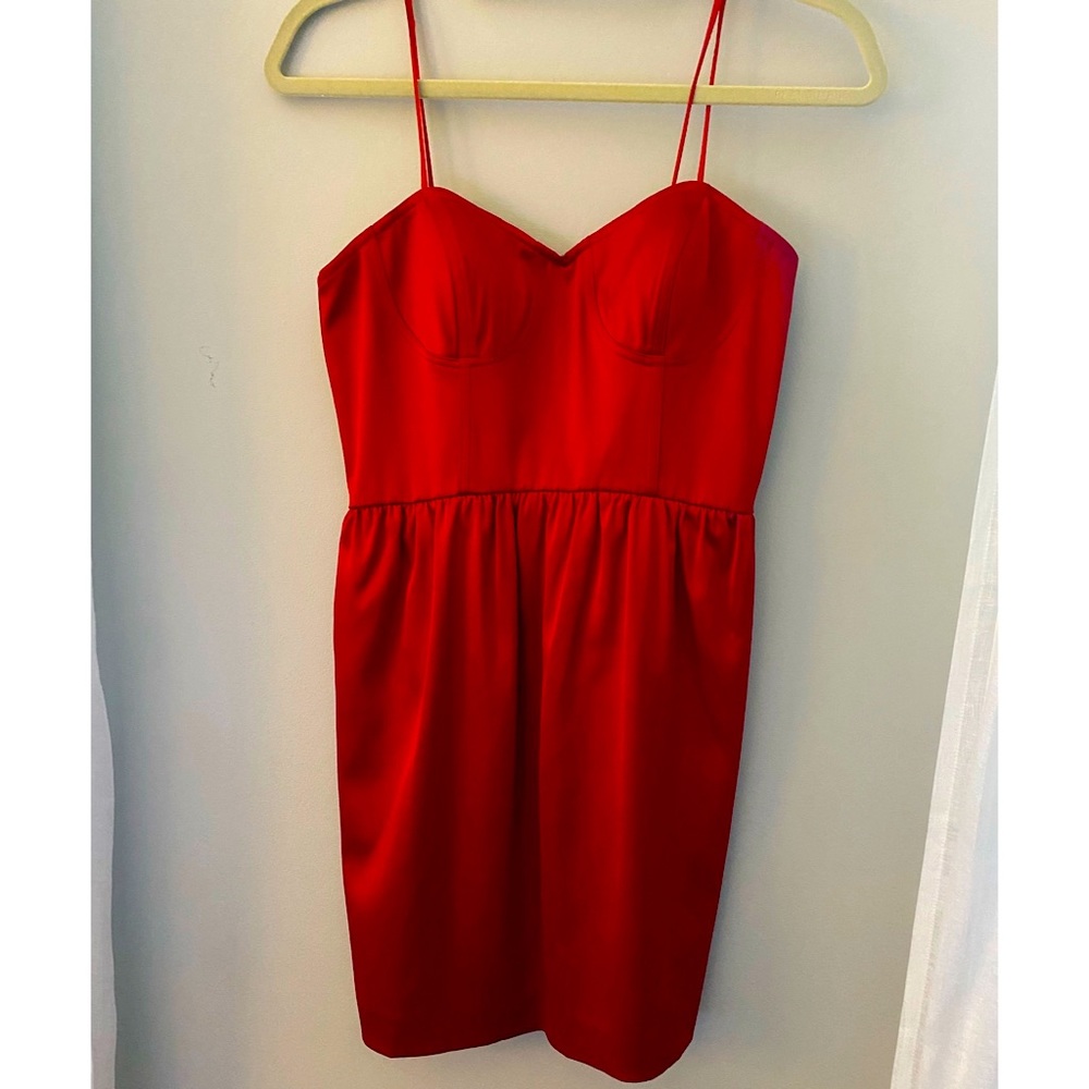 Aqua Red Cocktail Dress Size 6
